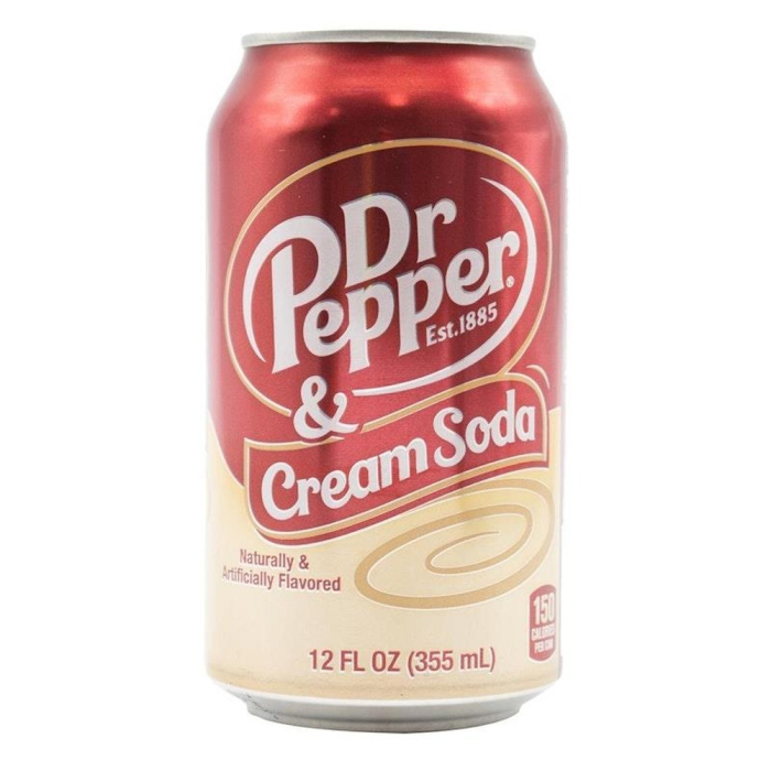 Напиток Dr Pepper & Cream Soda, банка 355 мл