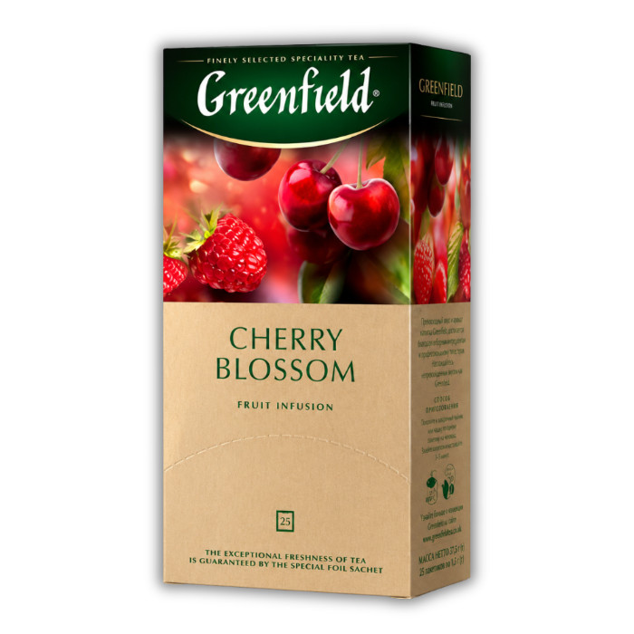 Greenfield Cherry Blossom חליטת פירות 25 שקיקים 37.5 גרם