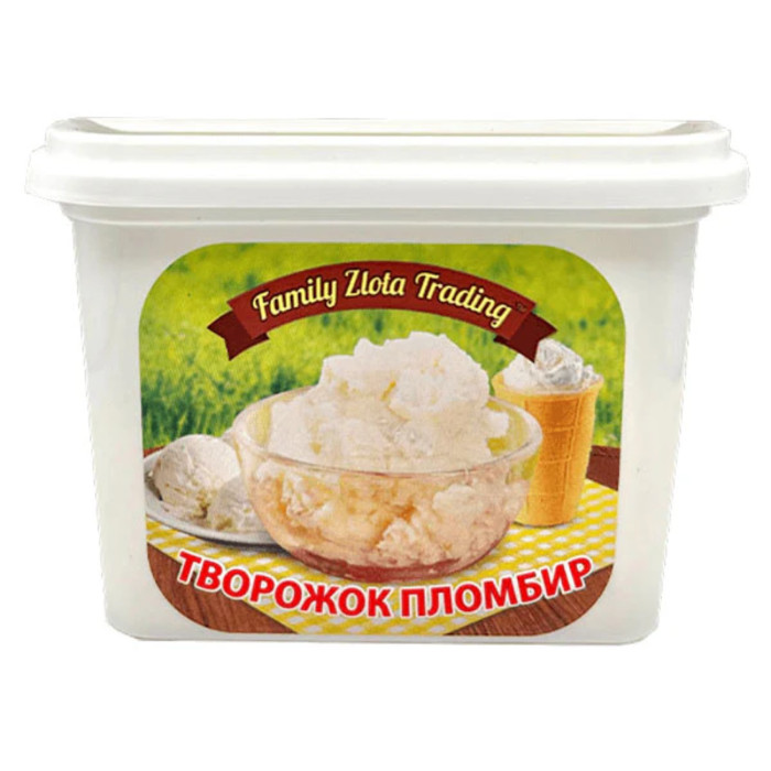 Творог сладкий Family Zlota Trading со вкусом сливочного мороженого 454 грамма