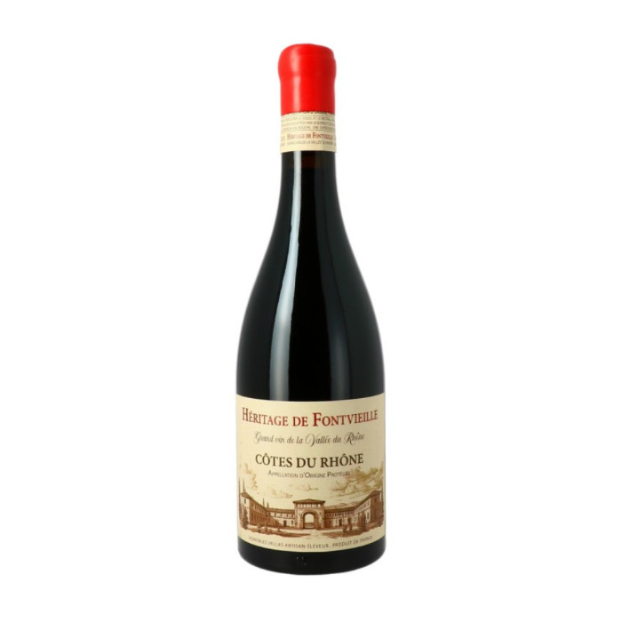 Вино Heritage de Fontvieille Côtes du Rhône красное сухое 750 мл