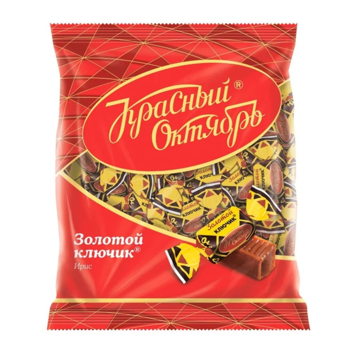 Конфеты ирис Красный Октябрь Золотой ключик 250 г