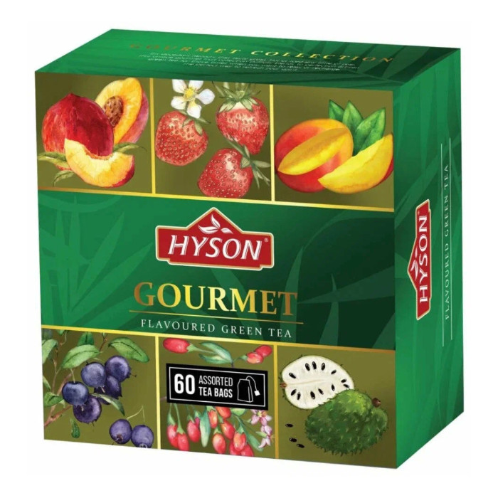 Green tea "Haison" gourmet selection of flavors 60 bags 90 grams