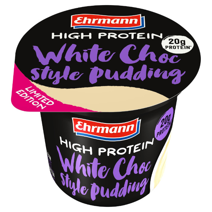 פודינג חלבון Ehrmann High Protein בטעם שוקולד לבן 200 גרם