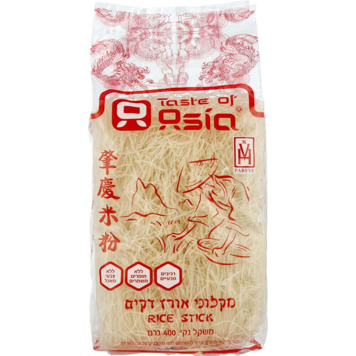 Лапша рисовая тонкая Taste of Asia 400 г