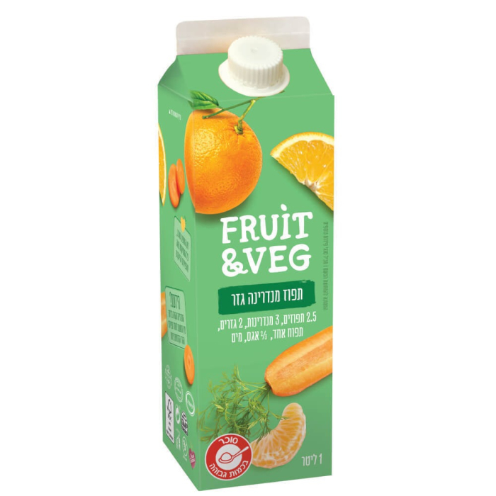 Сок Fruit&Veg апельсин, мандарин и морковь 1 л