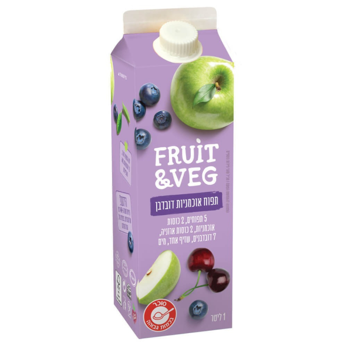 Сок Fruit&Veg яблоко, черника и вишня 1 л