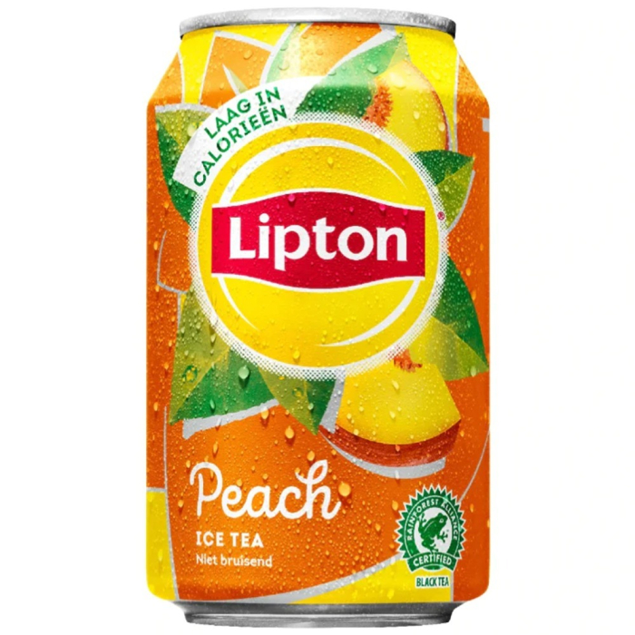 Холодный чай Lipton персик, банка 330 мл