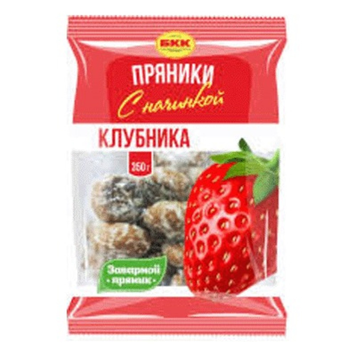 Пряники БКК с клубничной начинкой 350 г