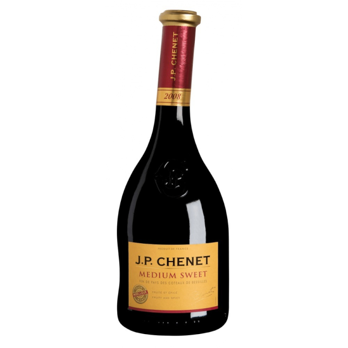 J.P CHENET red semi-sweet wine 750 ml