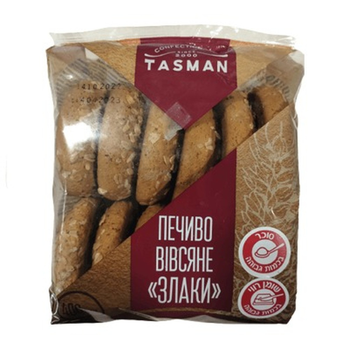 Печенье овсяное Tasman Злаки 400 г