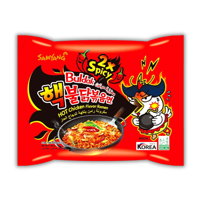 Лапша рамен Samyang Buldak 2x Spicy острая курица 140 г