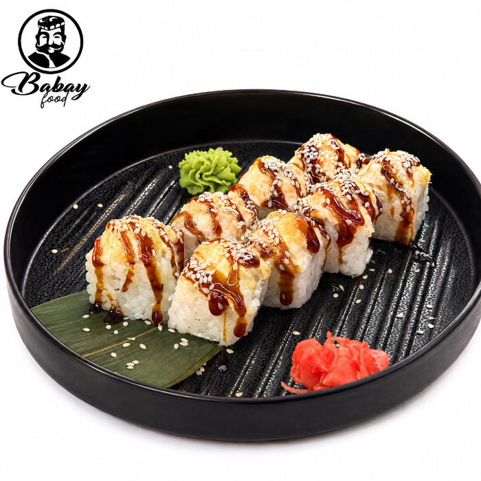 BAKED ROLL WITH SALMON