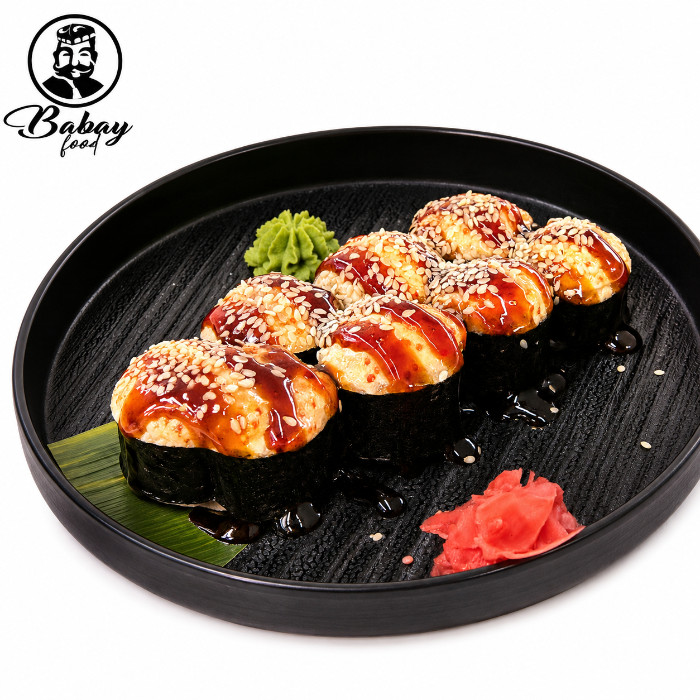 BAKED ROLL WITH SALMON (SPICY)