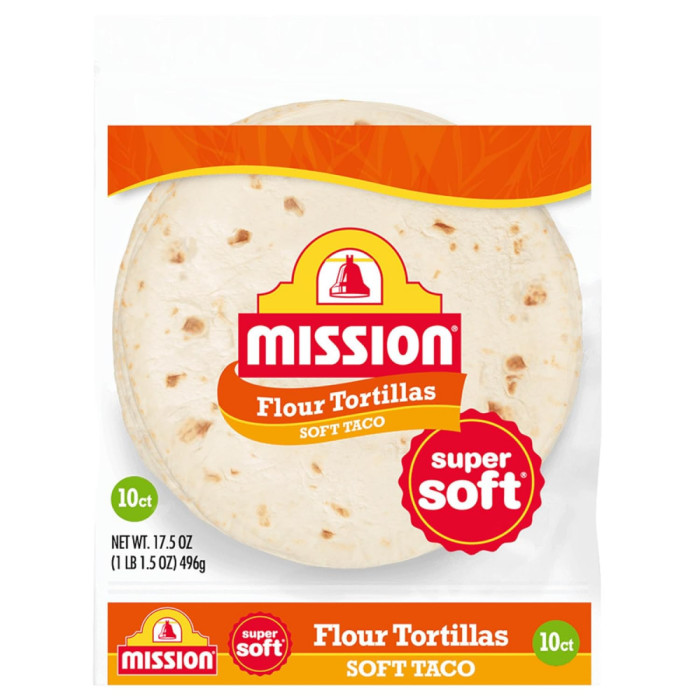 Mission Soft Taco Flour Tortillas, Medium Size, 10
