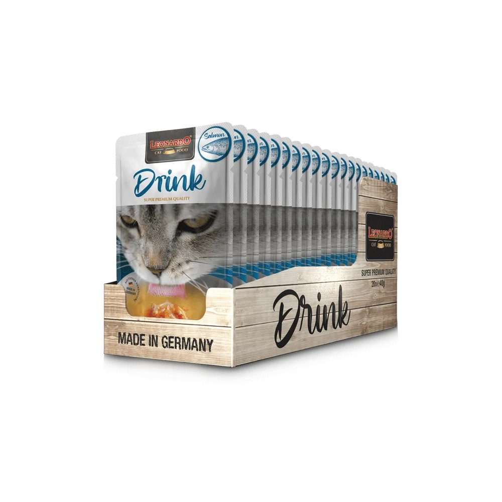Leonardo Drink Salmon тауық сорпасы, лосось 40 г 20 шт
