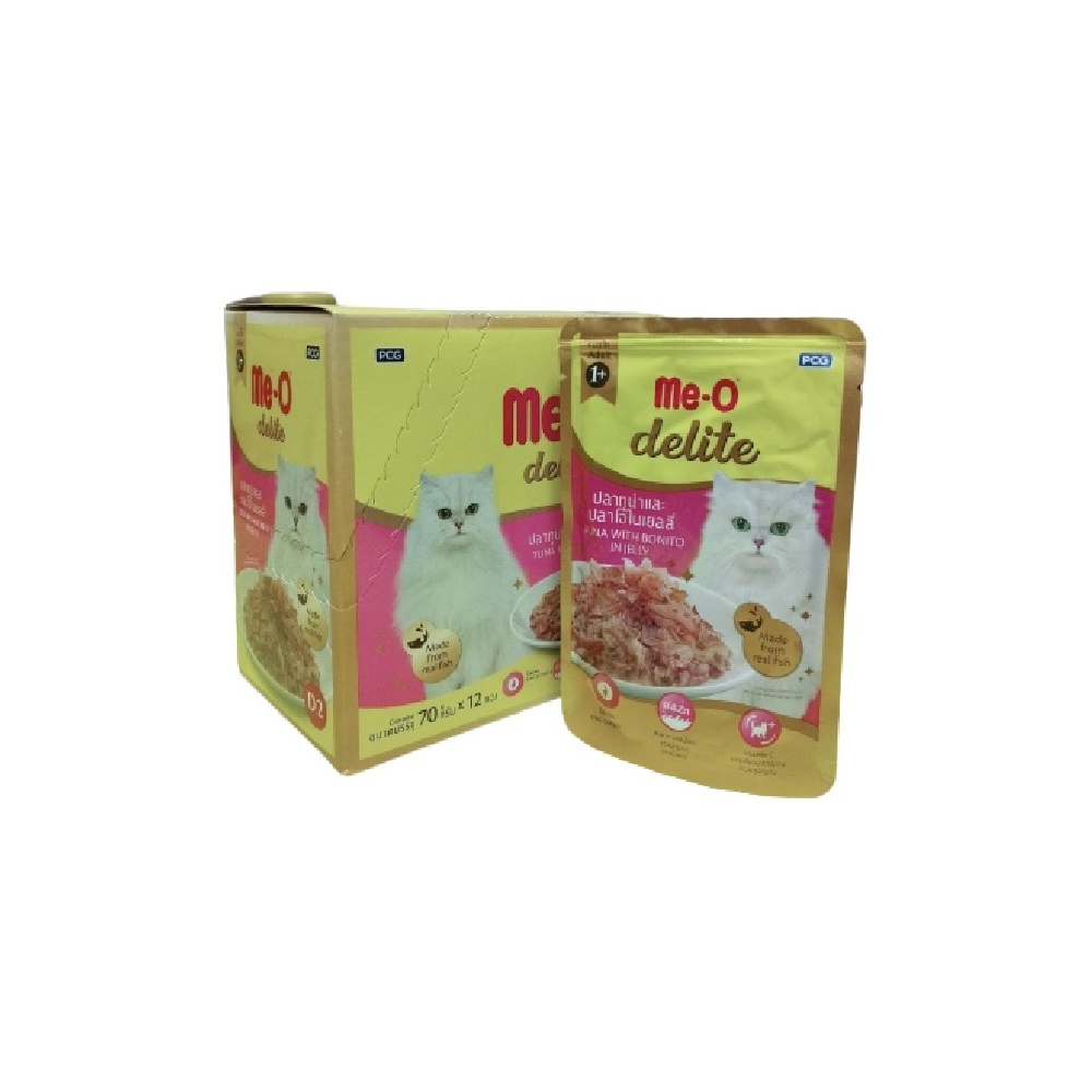 Me-O Delite желеде тунец, пеламида 70 г 12 шт KZ5CAP6970