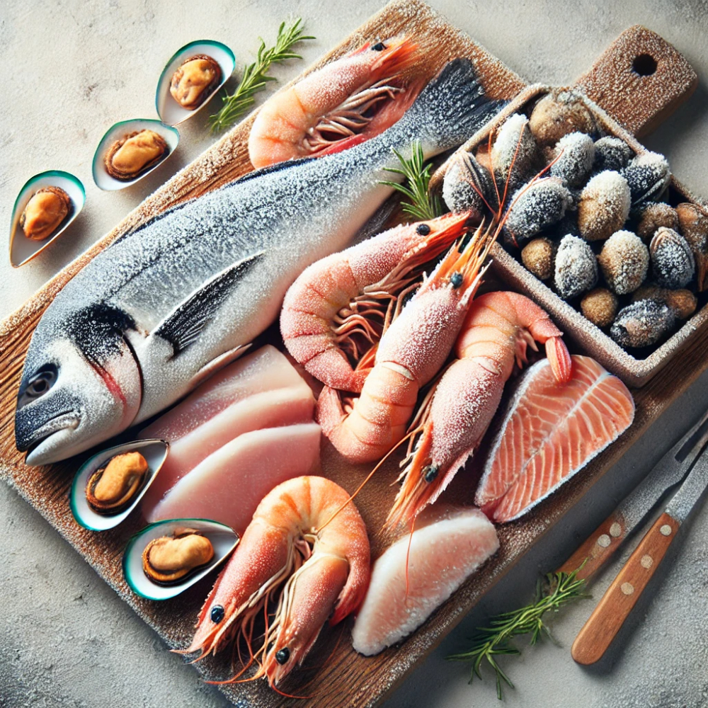 Замороженные морепродукты