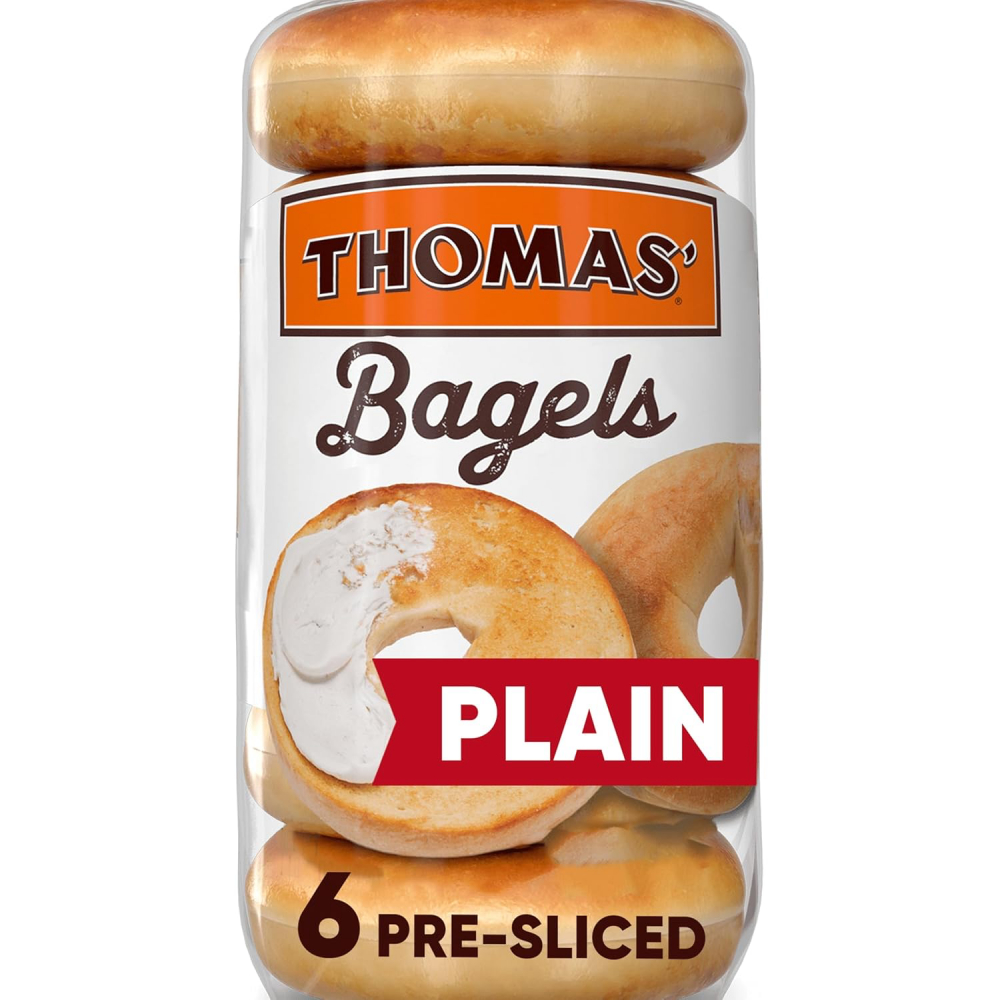 Thomas' Plain Bagels, 6 count