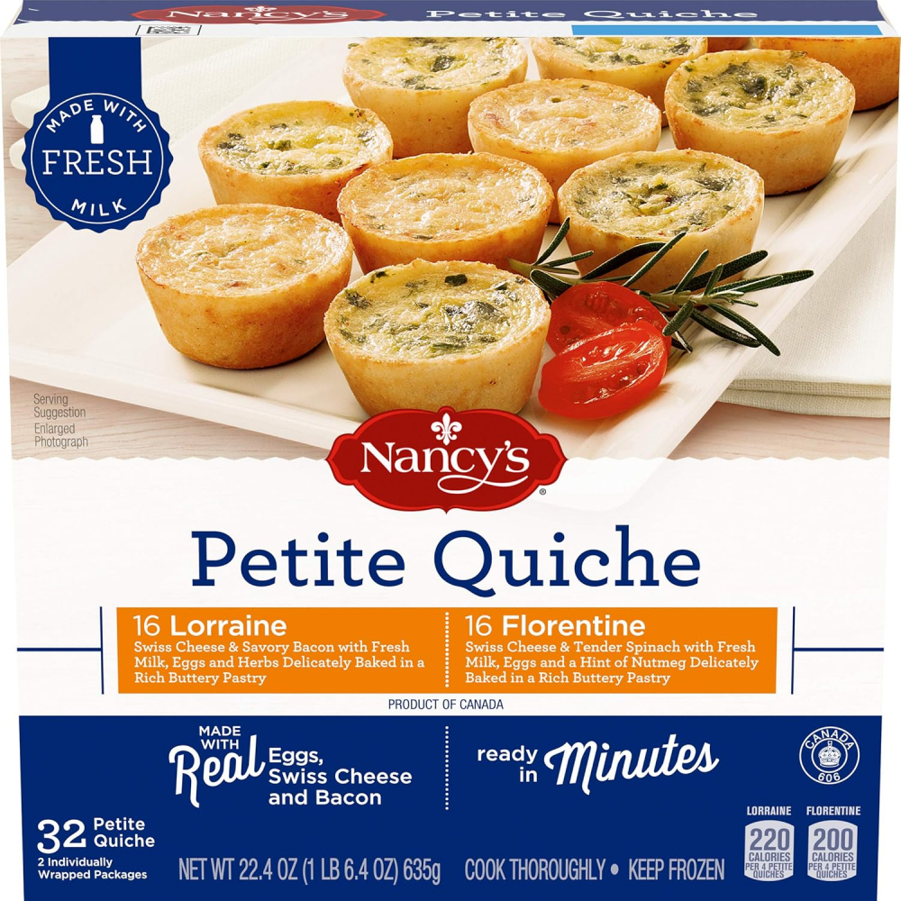 Nancy's Lorraine & Florentine Petite Quiche