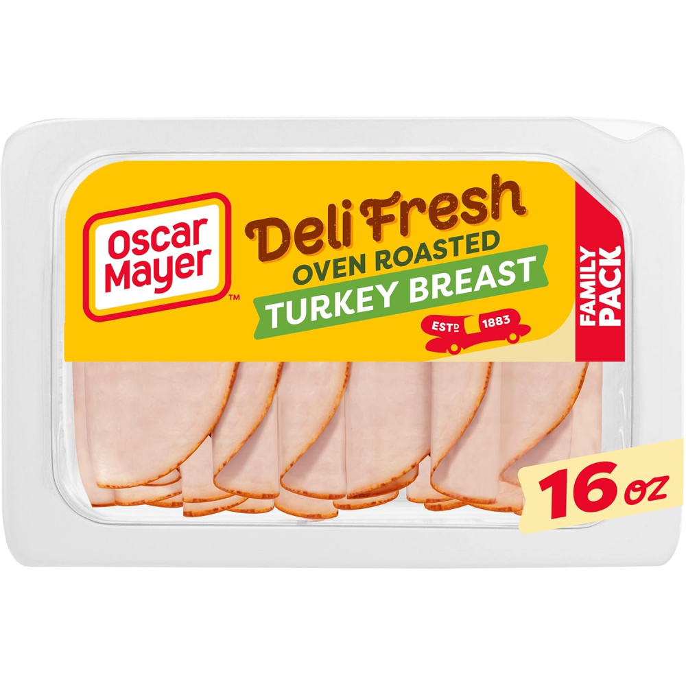 scar Mayer Deli Fresh Oven Roasted Sliced Turkey Breast Deli Lunch Meat Family Size