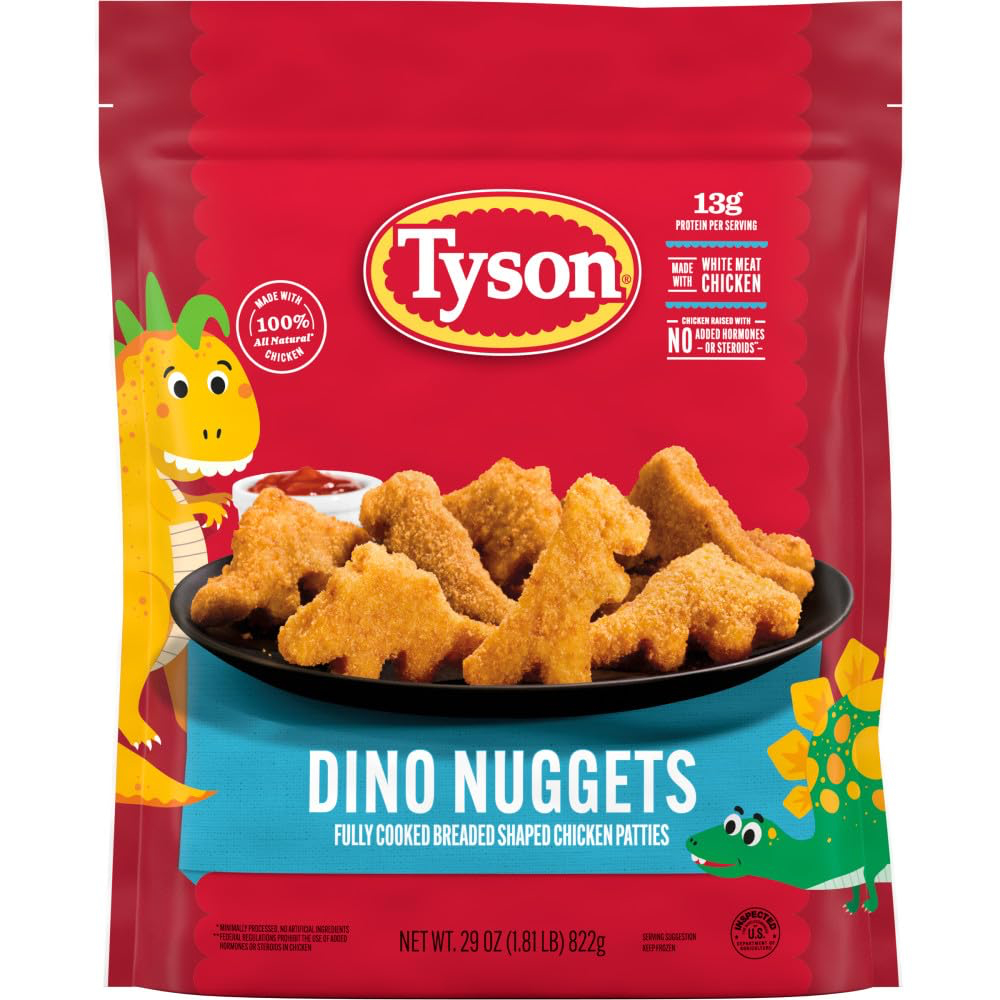 Tyson Fully Cooked Fun Dinosaur Chicken Nuggets, 29