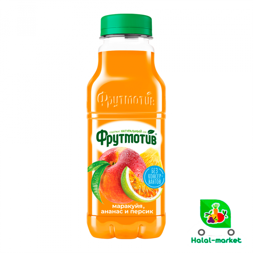 Сок Фрутмотив Со вкусом Маракуйя,ананас и перски 0,5л