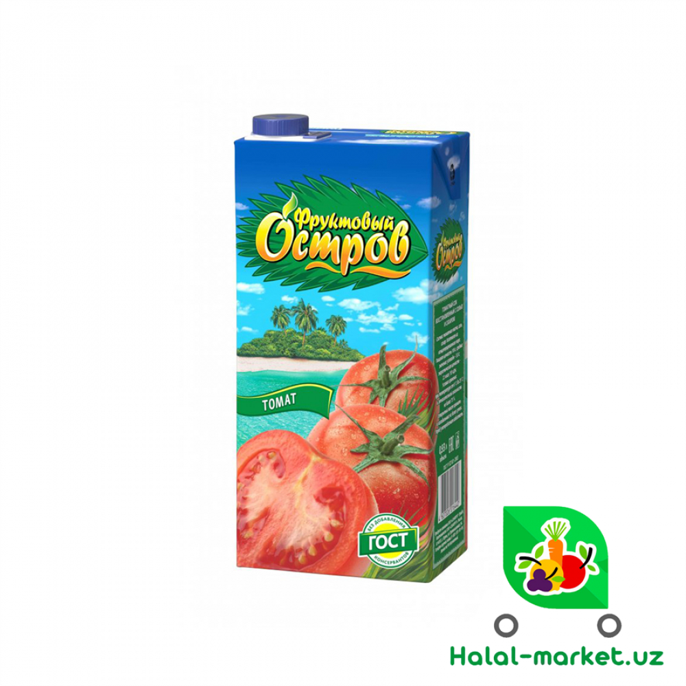 Сок ФРУКТОВЫЙ ОСТРОВ Томат 0,93л