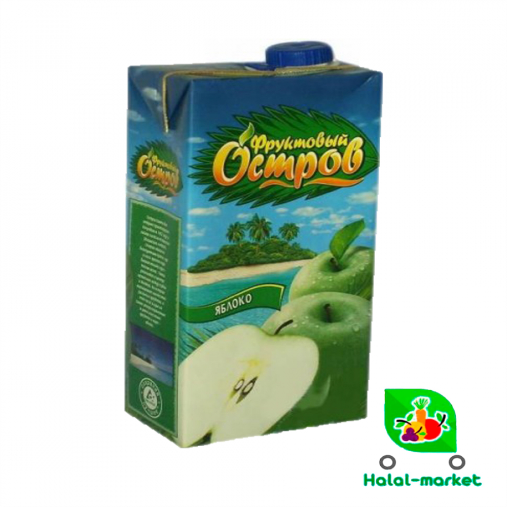 Сок ФРУКТОВЫЙ ОСТРОВ Яблоко 0,93л