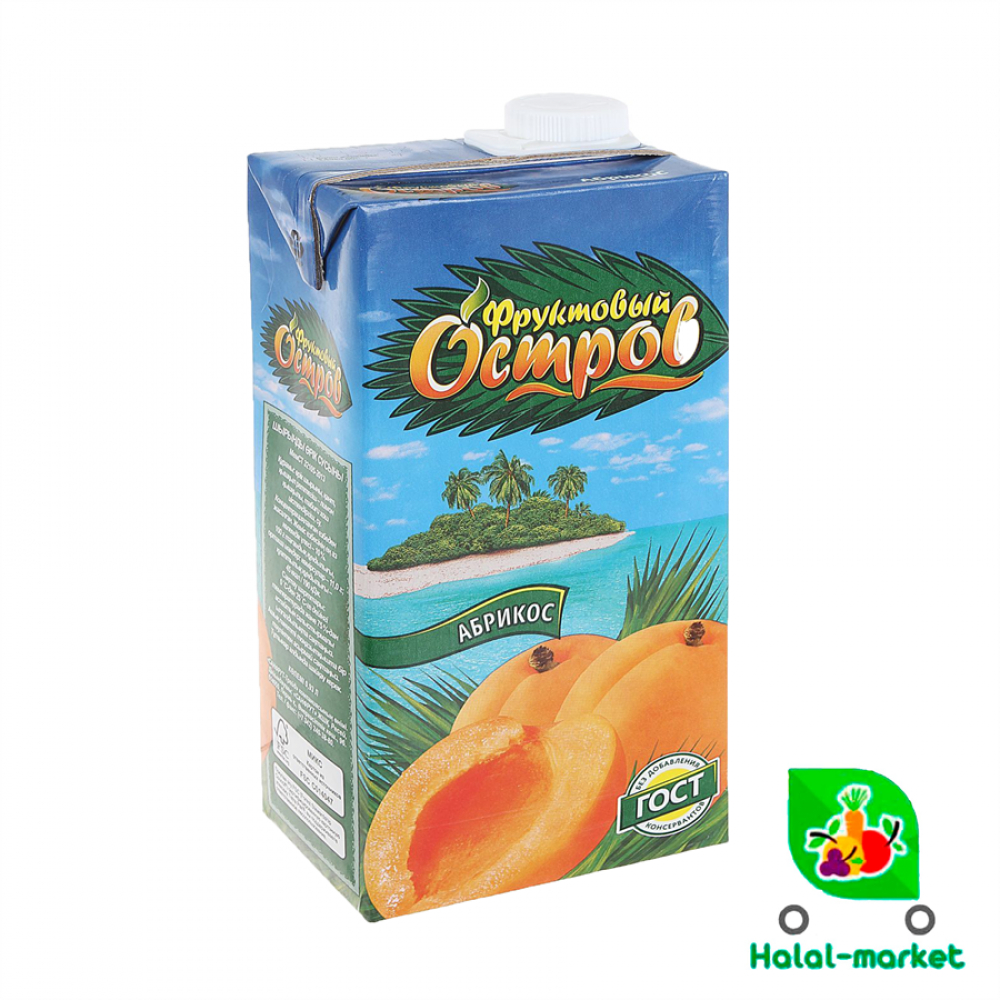 Сок ФРУКТОВЫЙ ОСТРОВ Абрикос 0,93л