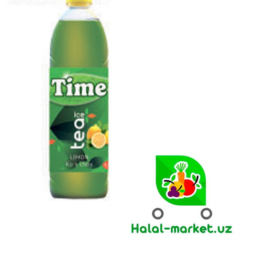 Холодный зеленый чай TIME TEA Лимон 1,25л