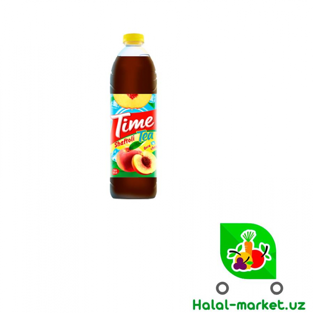 Холодный черный чай TIME TEA Персик 0,5л
