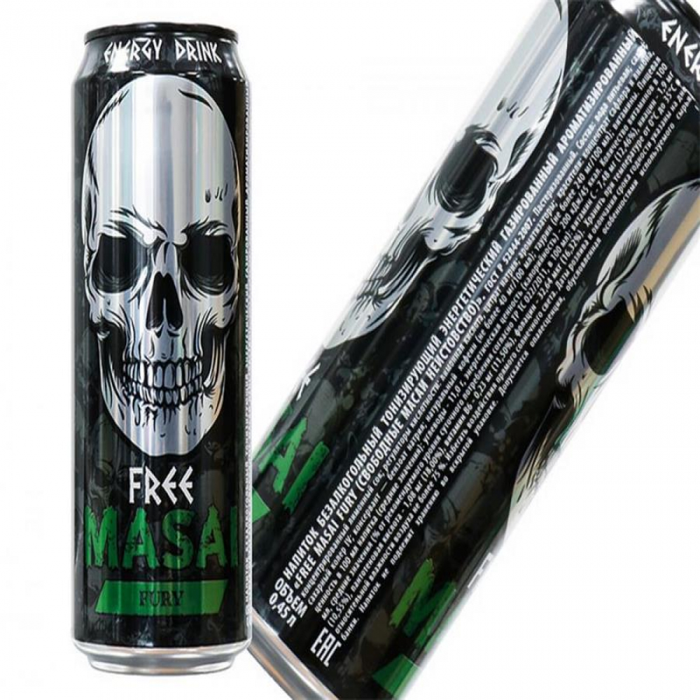 Энергетик Masai 0.45мл ж/б