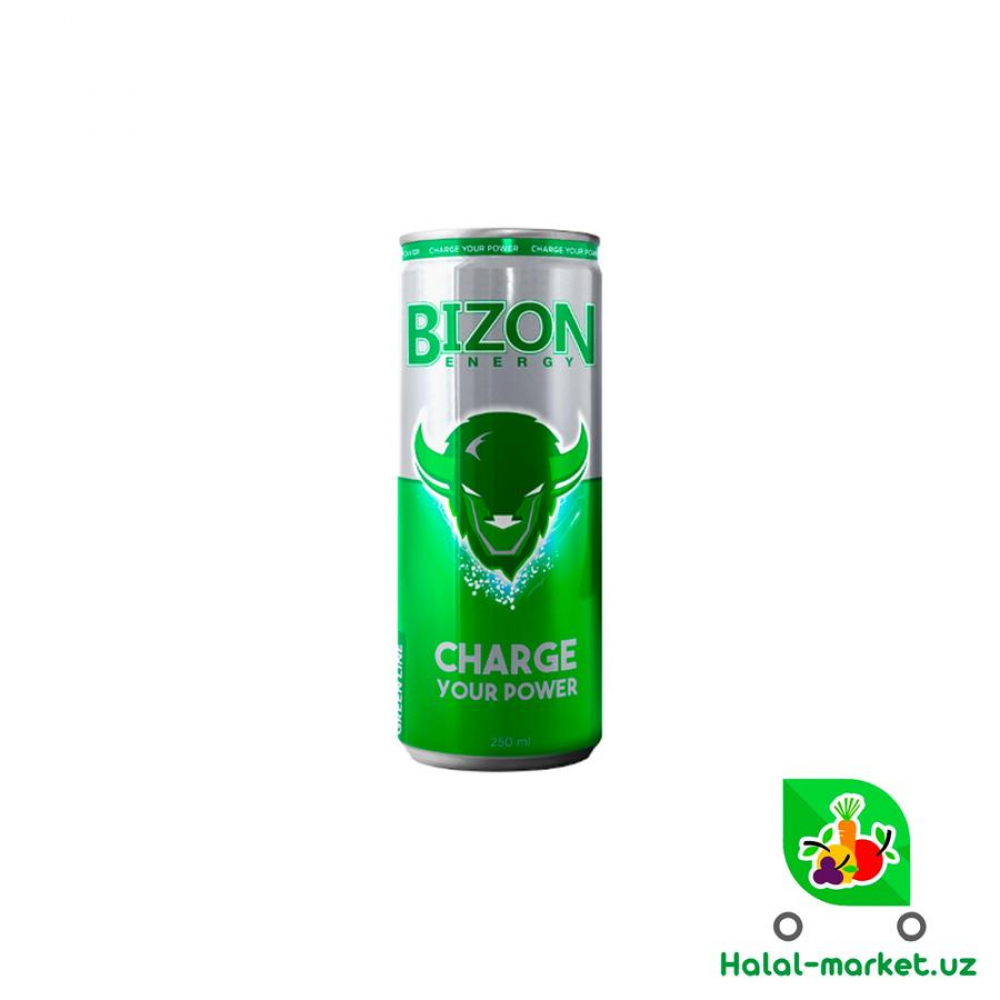 Энергетик BIZON GREEN-LINE 450мл