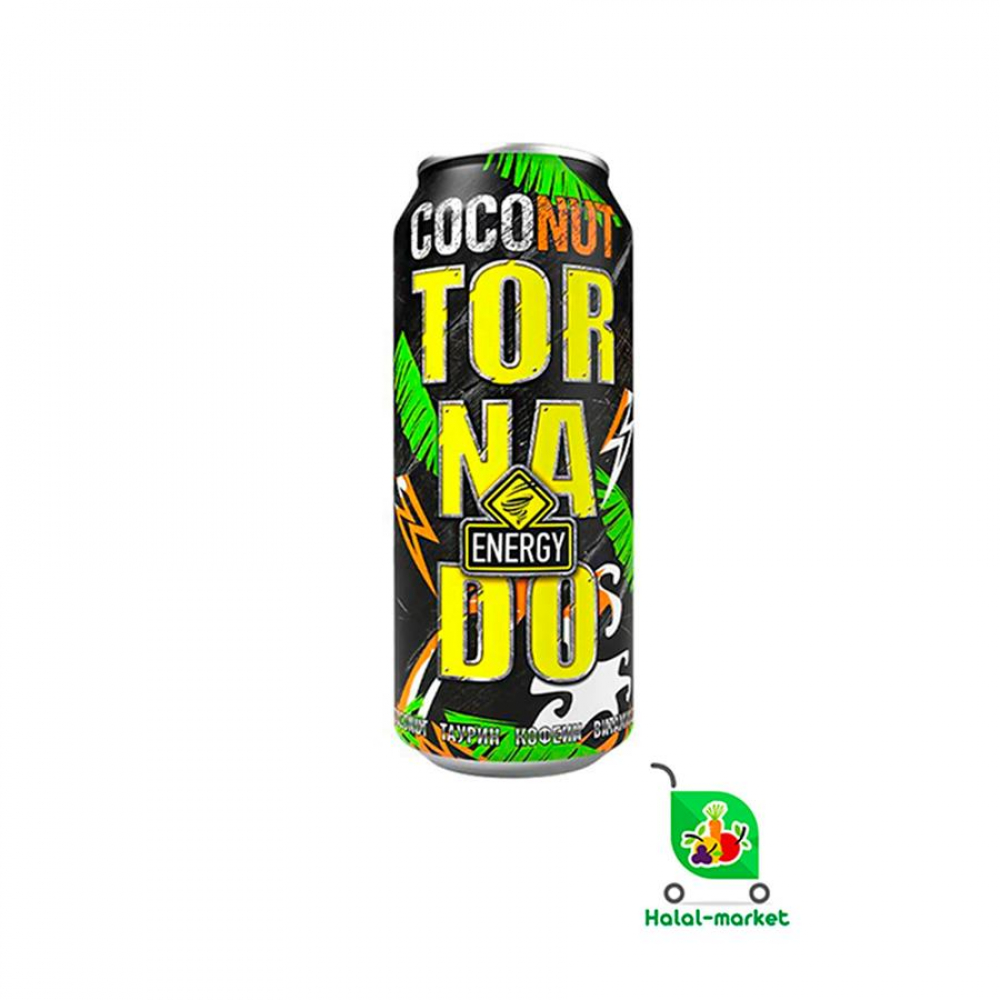 Энергетик TORNADO ENERGY Кокос 450мл