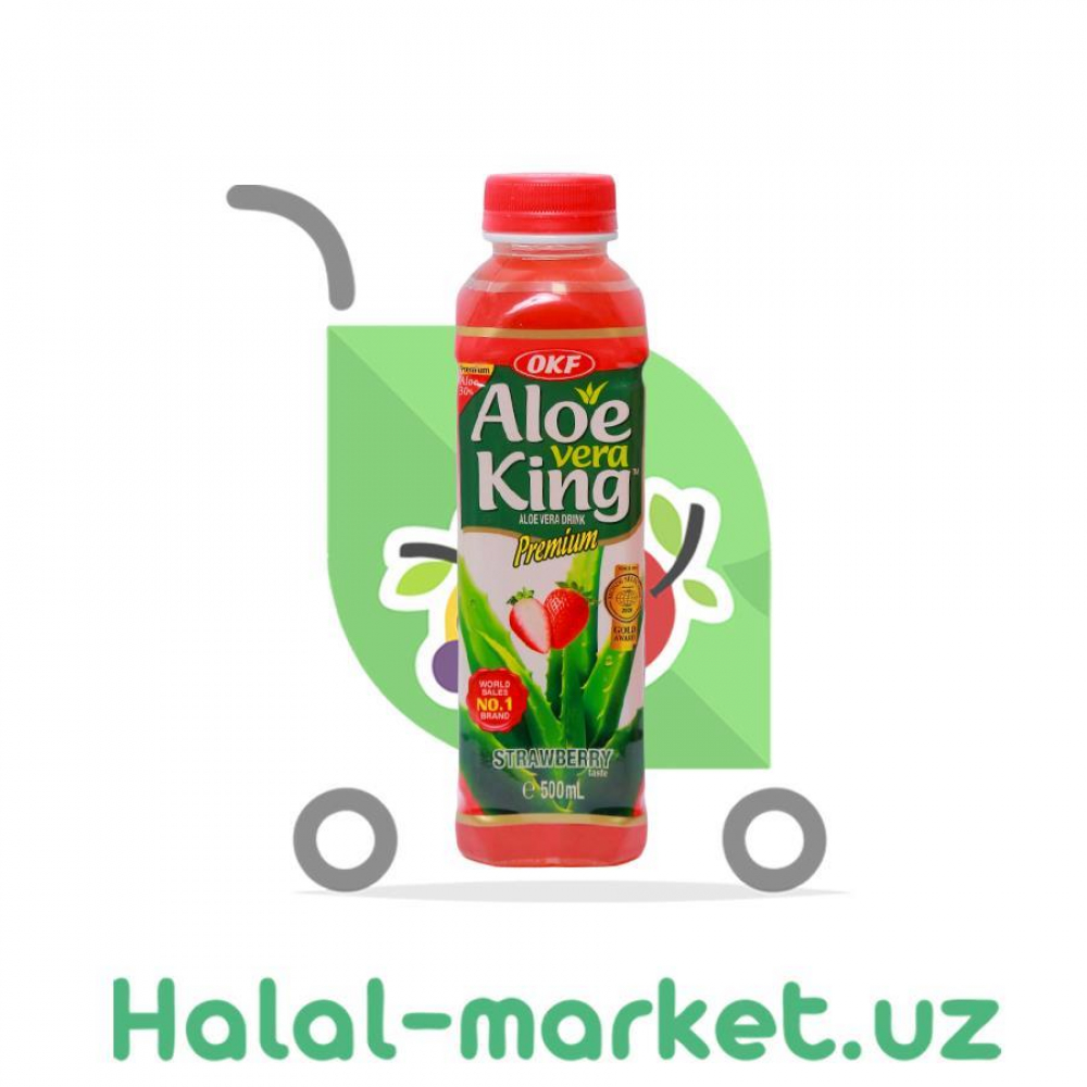 Напиток OKF ALOE VERA KING Клубника 500мл