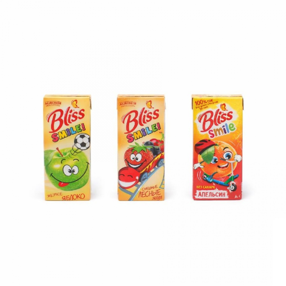 Сок BLISS ассортимент 0,2л