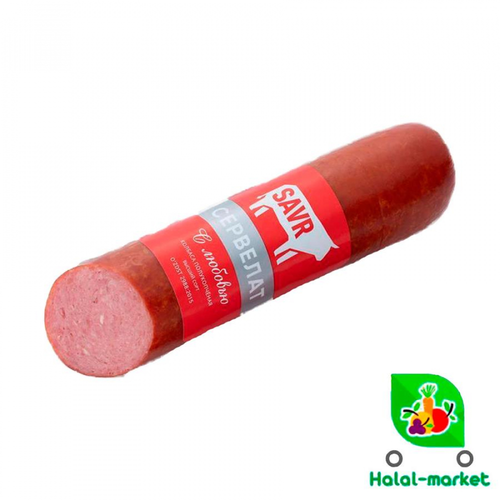 Колбаса SAVR Элитная СЕРВИЛАТ пк в/с NISHON BAXT (вес)