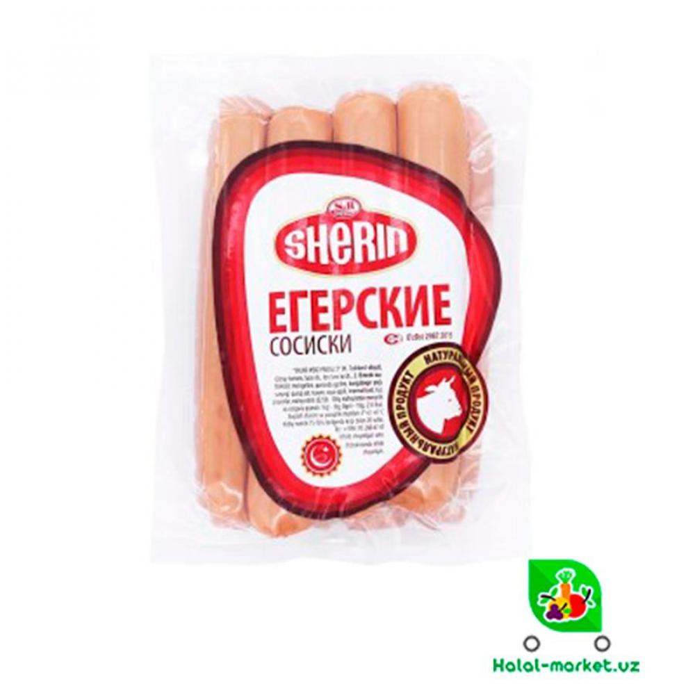 10108-Сосиски егерские узун 0.76 SHERIN (вес)