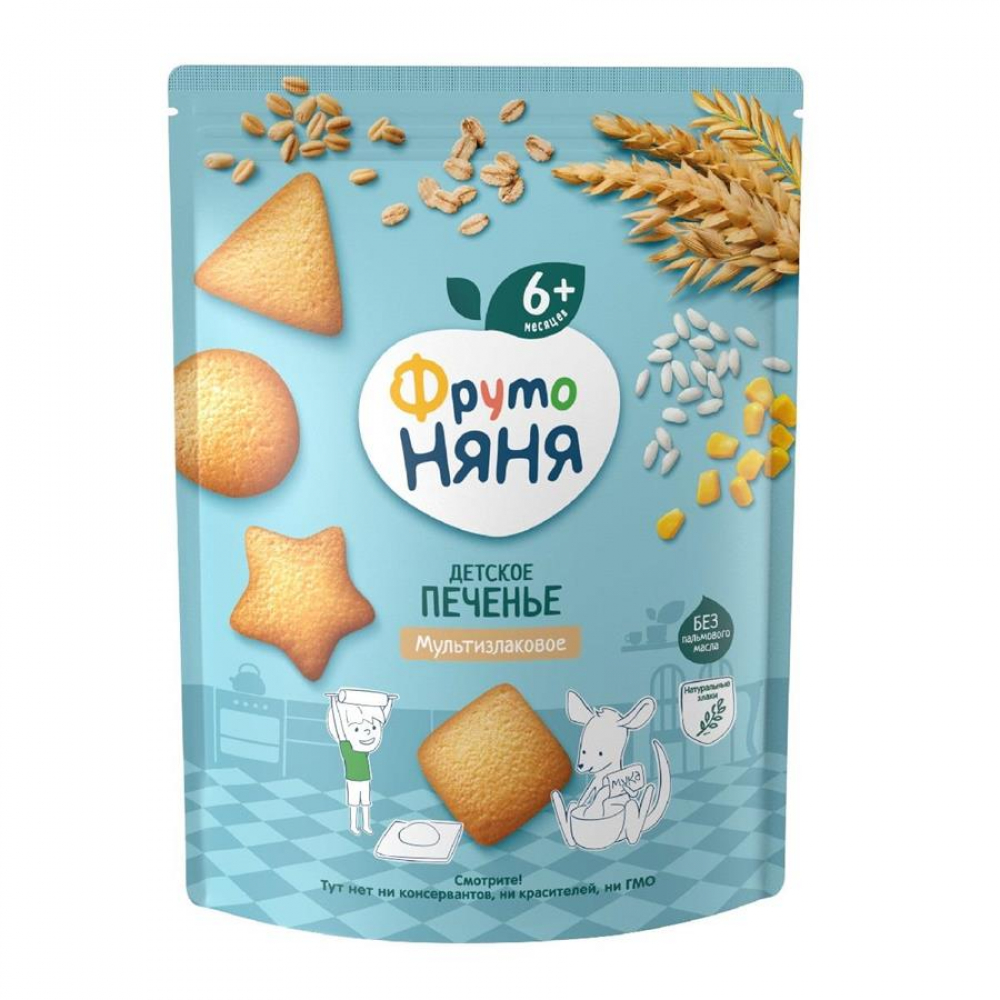 Печенье детская ФРУТО НЯНЯ Мультизлаковое 120гр