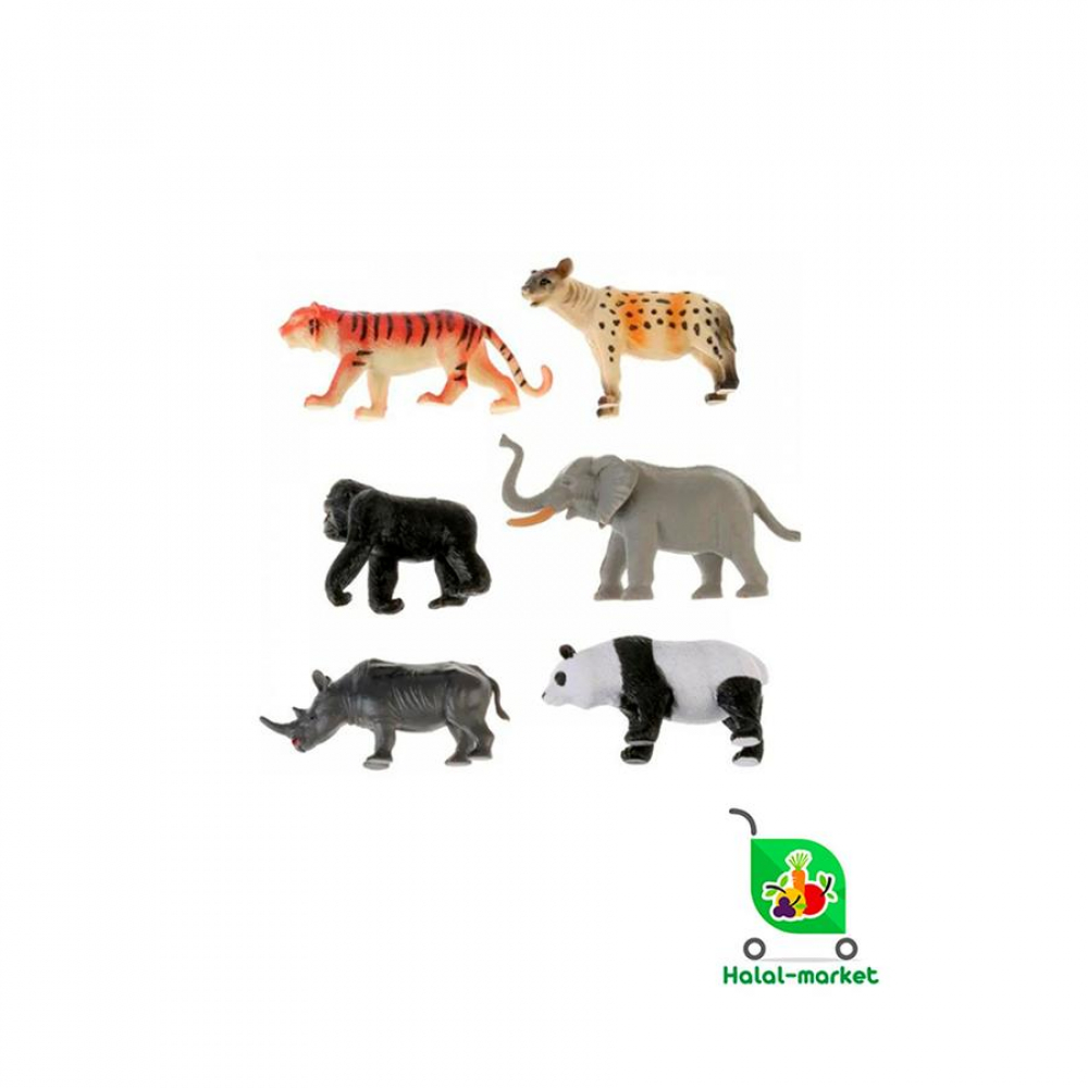 Игрушки ЗВЕРИ сред (уп)