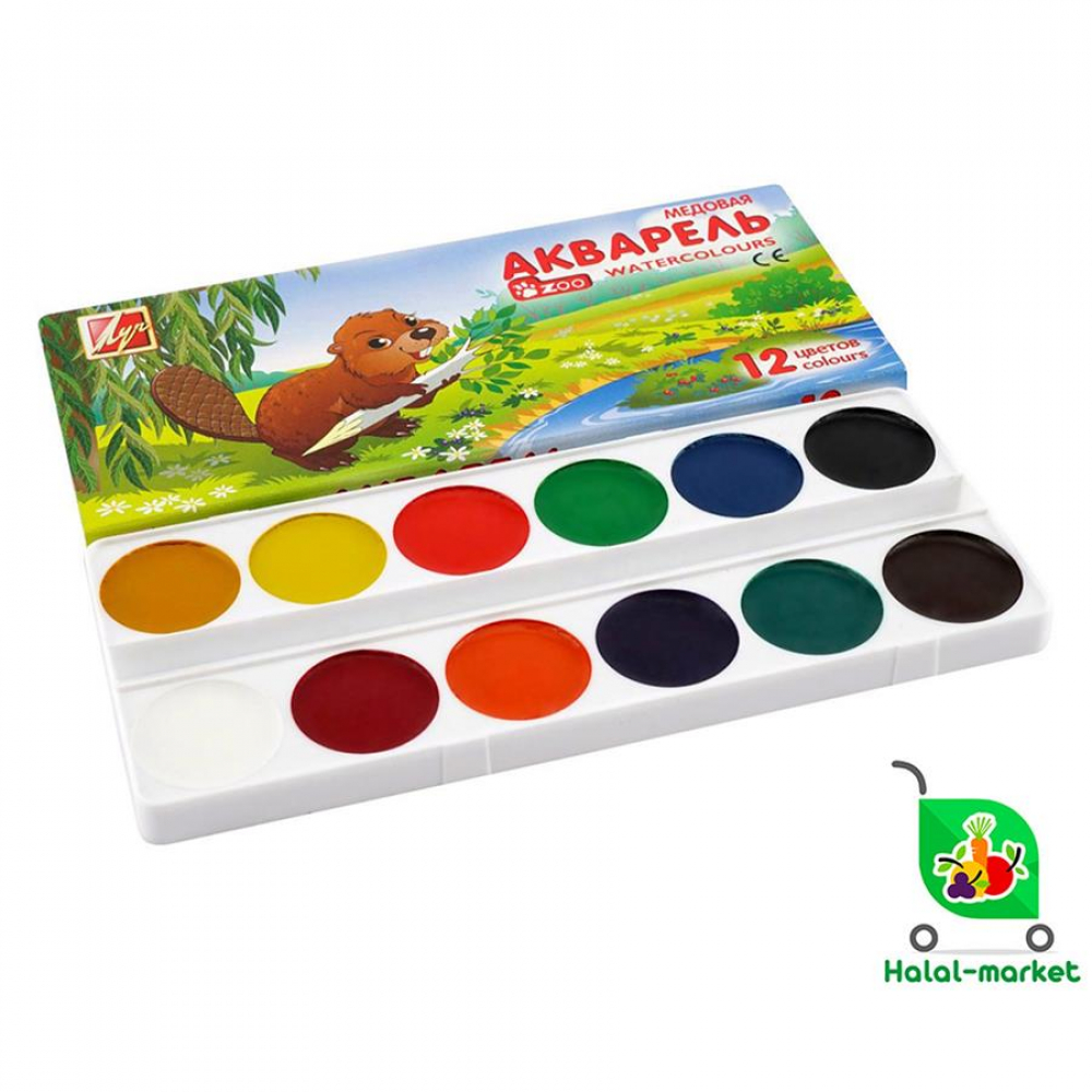 Акварель ZOO 12цветов