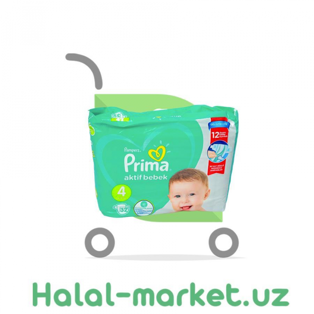 Подгузники PRIMA 4 30шт 9-14кг