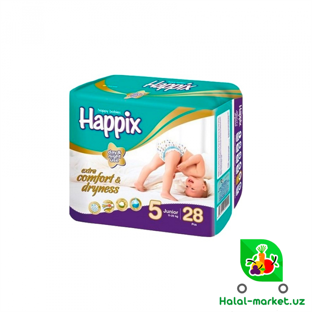 Подгузники HAPPIX TWIN JUNIOR 5Х28