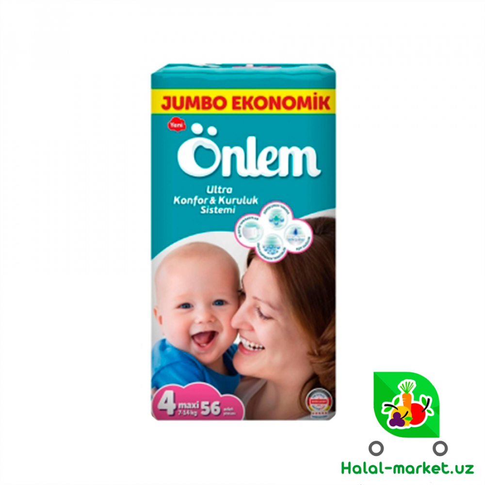 Подгузники JUMBO ONLEM 4 (56шт)
