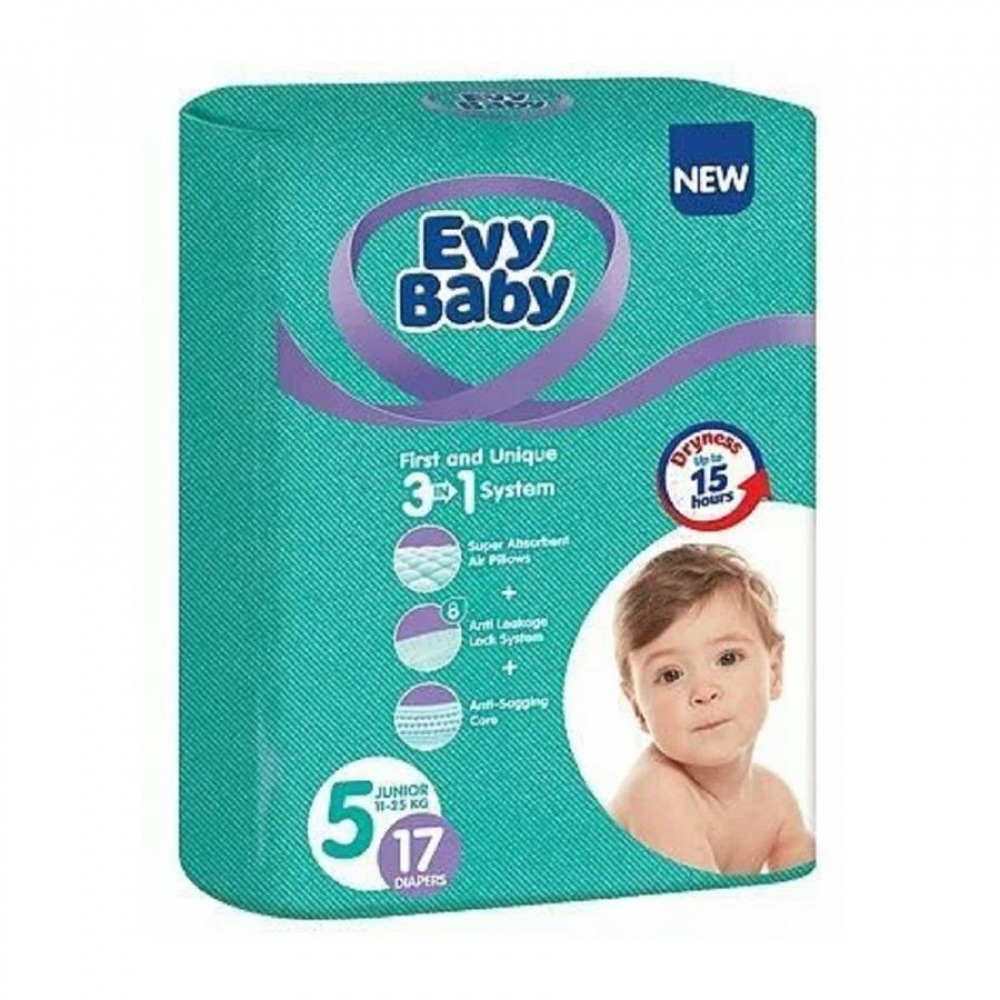 EVY BABY 5 (17шт) pampers