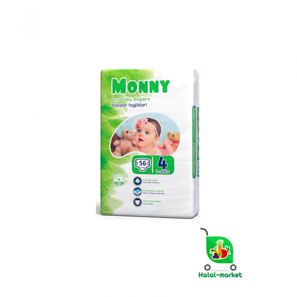 Подгузники MONNY 4 (56шт)