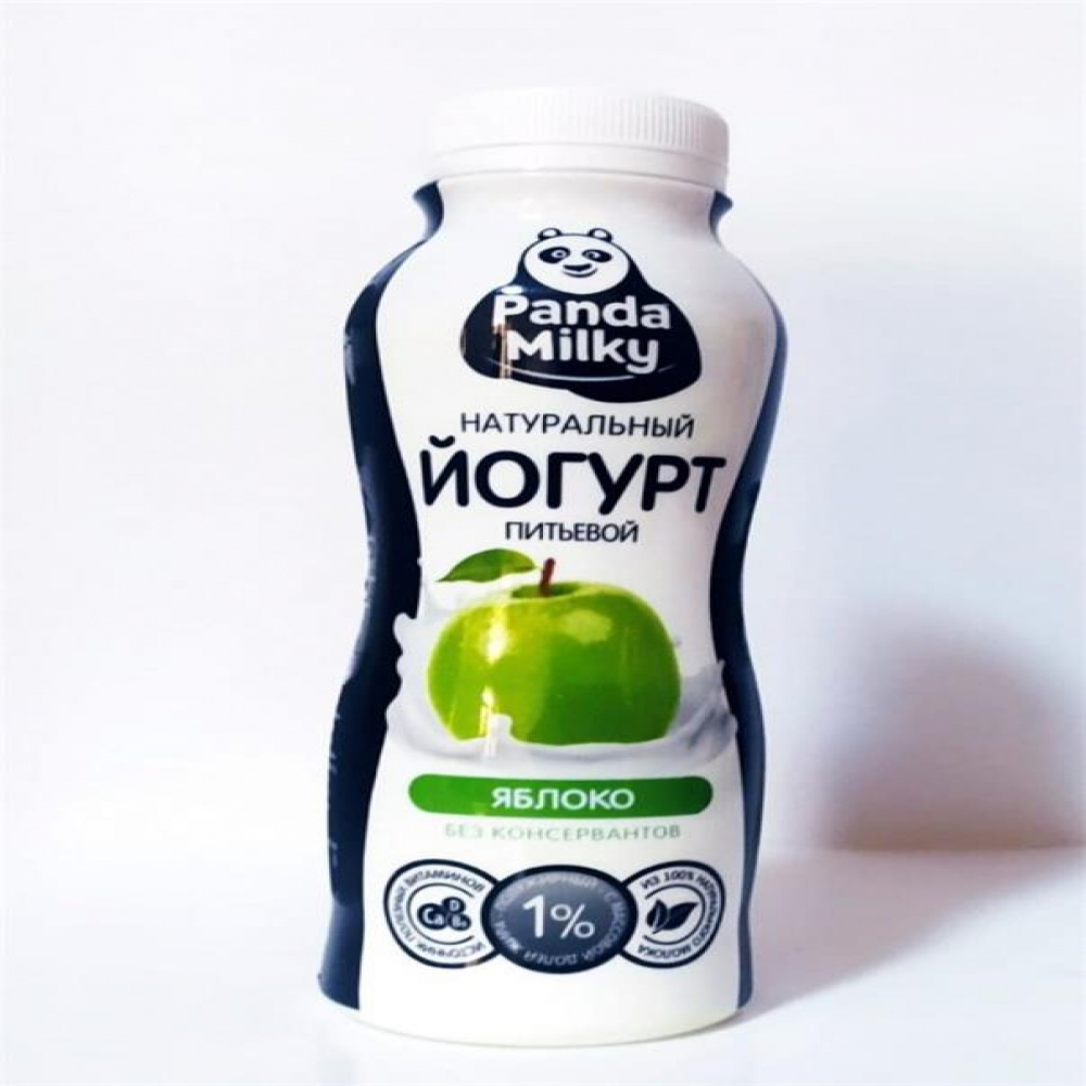 Био Йогурт (pure milky) Яблоко 1% 280гр