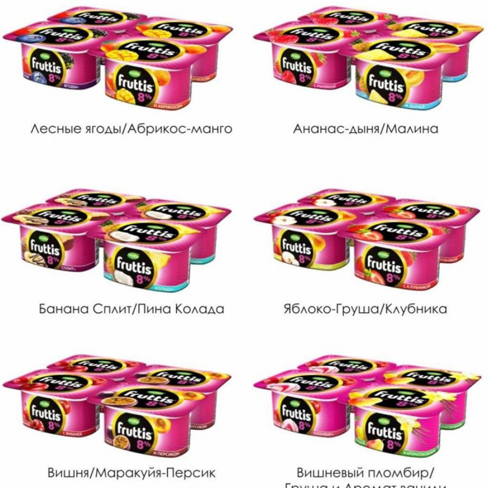 Йогурт FRUTTIS 8% 115гр