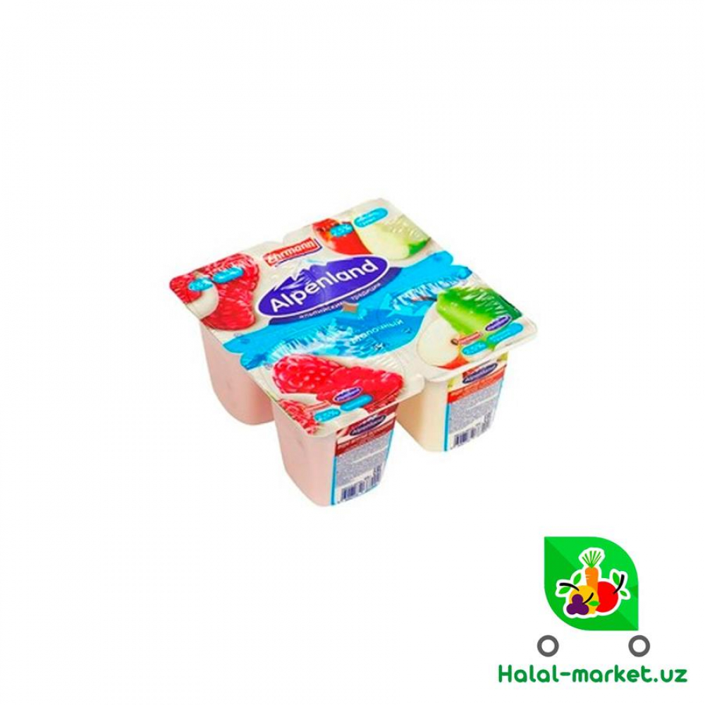 Йогурт ALPENLAND Яблоко/груша-малина 2,5% 95гр