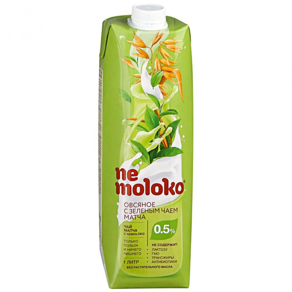 Напиток NE MOLOKO Овсяное с зелёным чаем 1л